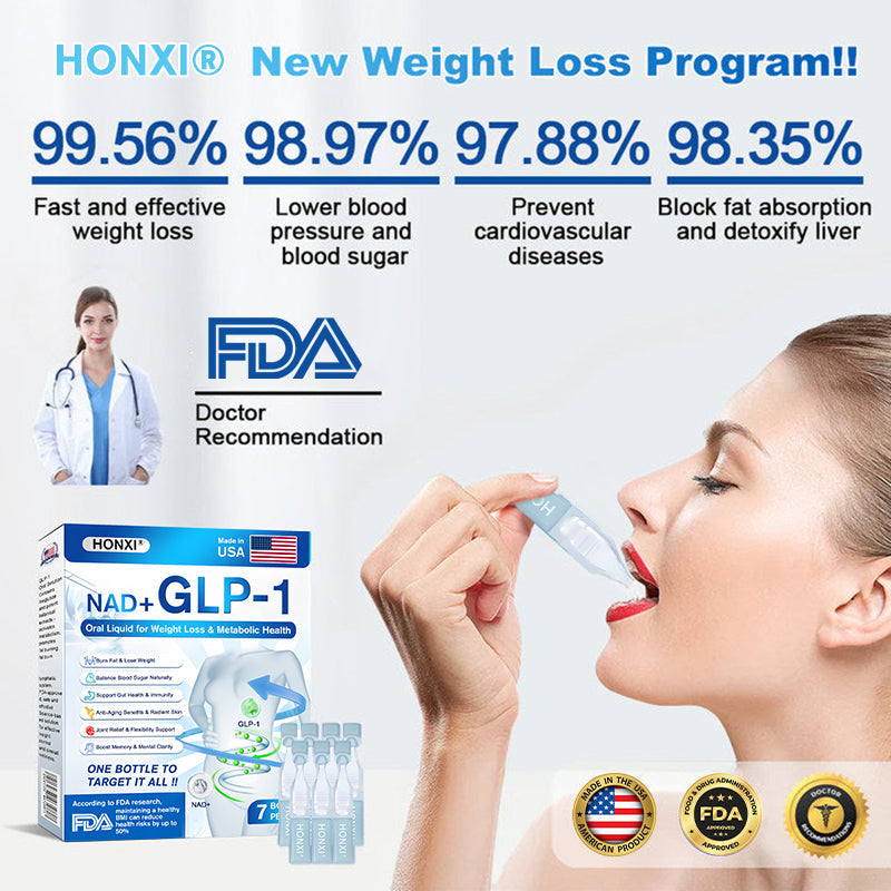 【Final Hours: Exclusive Discount⚡】HONXI® 𝐍𝐀𝐃+ & 𝐆𝐋𝐏-𝟏 𝐎𝐫𝐚𝐥 𝐒𝐨𝐥𝐮𝐭𝐢𝐨𝐧 ✅For Weight, Heart, Blood Sugar, Sleep Apnea, Joint Issues & More🌿