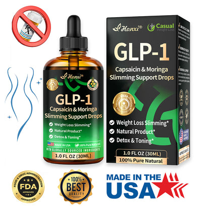 Honxi® 𝐆𝐋𝐏-𝟏 Capsaicin & Moringa Slimming Support Drops ✅𝑂𝑏𝑒𝑠𝑖𝑡𝑦, 𝐶𝑎𝑟𝑑𝑖𝑜𝑣𝑎𝑠𝑐𝑢𝑙𝑎𝑟 𝐷𝑖𝑠𝑒𝑎𝑠, 𝐷𝑖𝑎𝑏𝑒𝑡𝑒𝑠, 𝑆𝑙𝑒𝑒𝑝 𝐴𝑝𝑛𝑒𝑎, 𝐽𝑜𝑖𝑛𝑡 𝑃𝑟𝑜𝑏𝑙𝑒𝑚𝑠 𝑎𝑛𝑑 𝑀𝑜𝑟𝑒