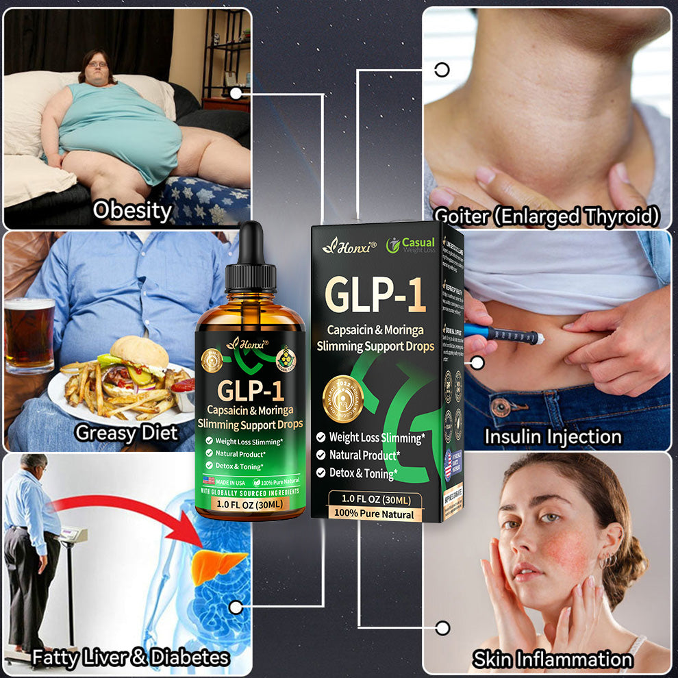 Honxi® 𝐆𝐋𝐏-𝟏 Capsaicin & Moringa Slimming Support Drops ✅𝑂𝑏𝑒𝑠𝑖𝑡𝑦, 𝐶𝑎𝑟𝑑𝑖𝑜𝑣𝑎𝑠𝑐𝑢𝑙𝑎𝑟 𝐷𝑖𝑠𝑒𝑎𝑠, 𝐷𝑖𝑎𝑏𝑒𝑡𝑒𝑠, 𝑆𝑙𝑒𝑒𝑝 𝐴𝑝𝑛𝑒𝑎, 𝐽𝑜𝑖𝑛𝑡 𝑃𝑟𝑜𝑏𝑙𝑒𝑚𝑠 𝑎𝑛𝑑 𝑀𝑜𝑟𝑒