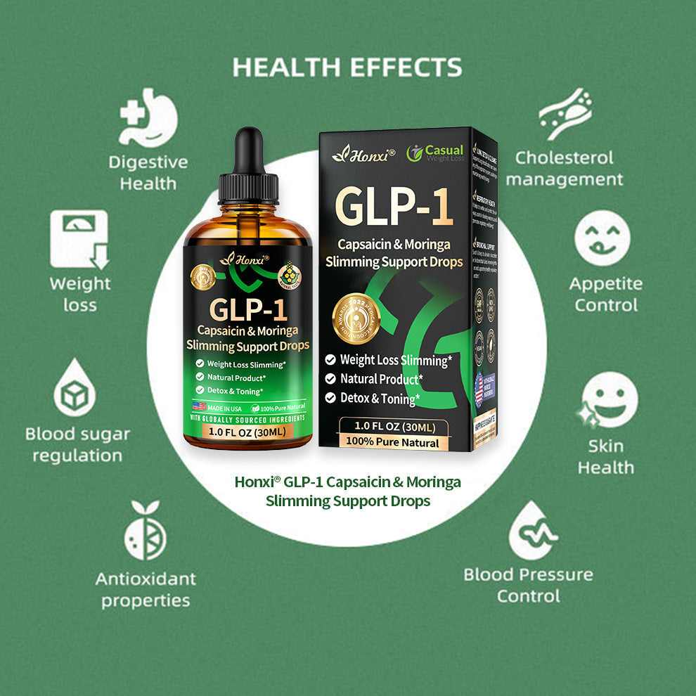 Honxi® 𝐆𝐋𝐏-𝟏 Capsaicin & Moringa Slimming Support Drops ✅𝑂𝑏𝑒𝑠𝑖𝑡𝑦, 𝐶𝑎𝑟𝑑𝑖𝑜𝑣𝑎𝑠𝑐𝑢𝑙𝑎𝑟 𝐷𝑖𝑠𝑒𝑎𝑠, 𝐷𝑖𝑎𝑏𝑒𝑡𝑒𝑠, 𝑆𝑙𝑒𝑒𝑝 𝐴𝑝𝑛𝑒𝑎, 𝐽𝑜𝑖𝑛𝑡 𝑃𝑟𝑜𝑏𝑙𝑒𝑚𝑠 𝑎𝑛𝑑 𝑀𝑜𝑟𝑒